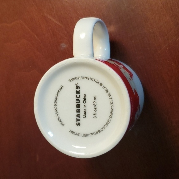 Starbucks Espresso Demitasse China Mini Coffee Mug 3 Ounces - Picture 6 of 6